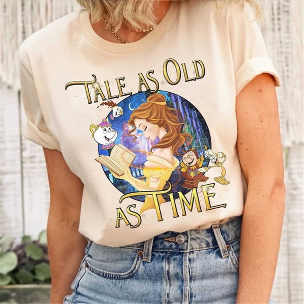 Disney Beauty And The Beast Shirt, Magic Kingdom Tee, Disneyland Family Shirt, Belle Princess Shirt, Unisex T-Shirt