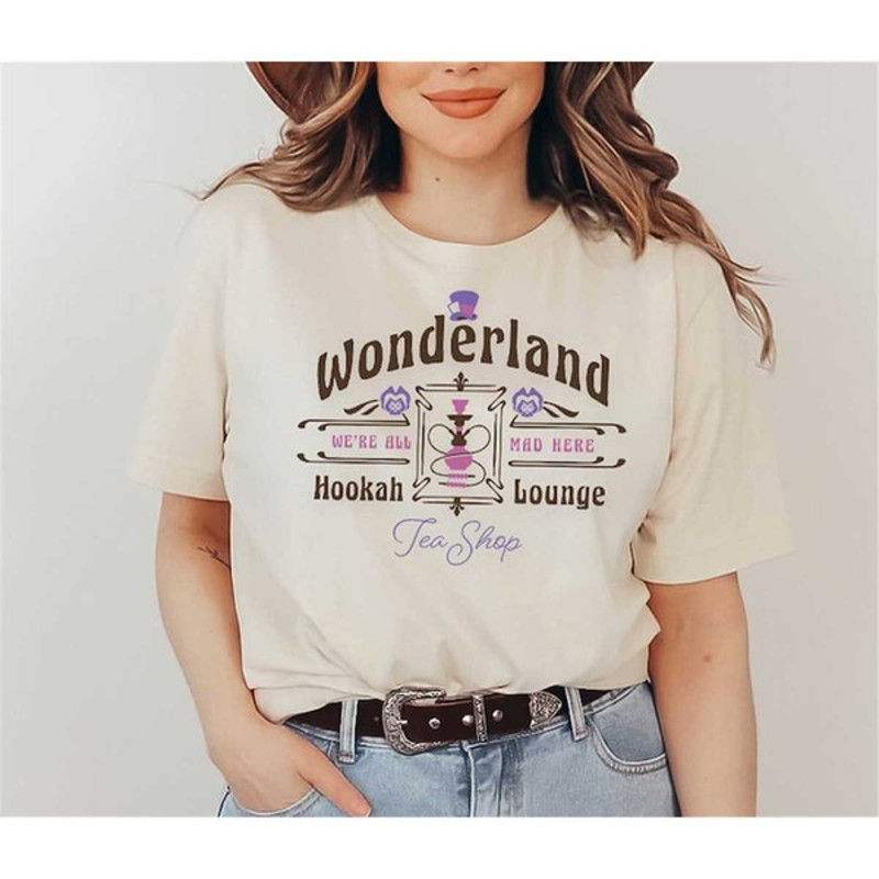 Wonderland Hookah Lounge, Unisex T-Shirt