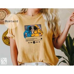 you were everything to me, i miss you so much comfort colors shirt, peter quill, gamora, unisex t-shirt