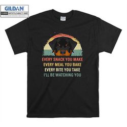 rottweiler vneck shirt i'll be watching you t shirt, unisex t-shirt