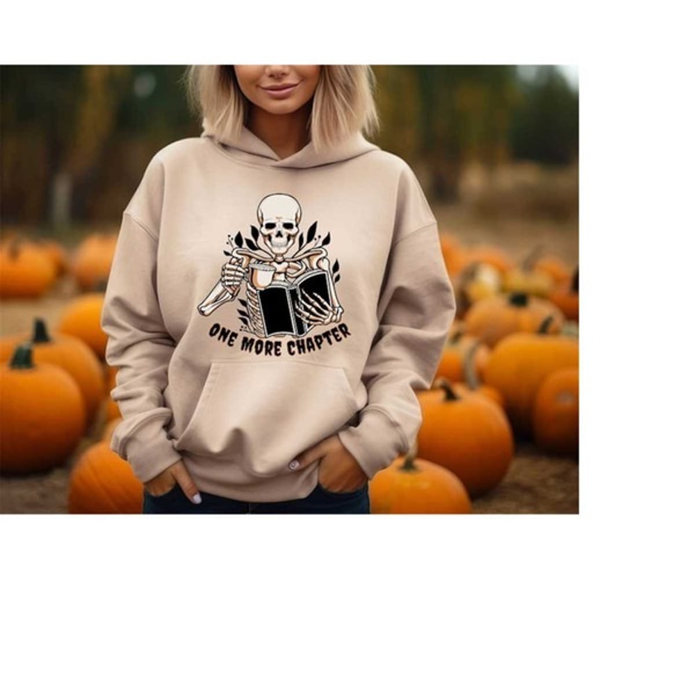 Funny Skeleton Hoodie, Halloween Skeleton Hoodie, Bookish Halloween Sweat, Unisex Sweatshirt, Hoodie