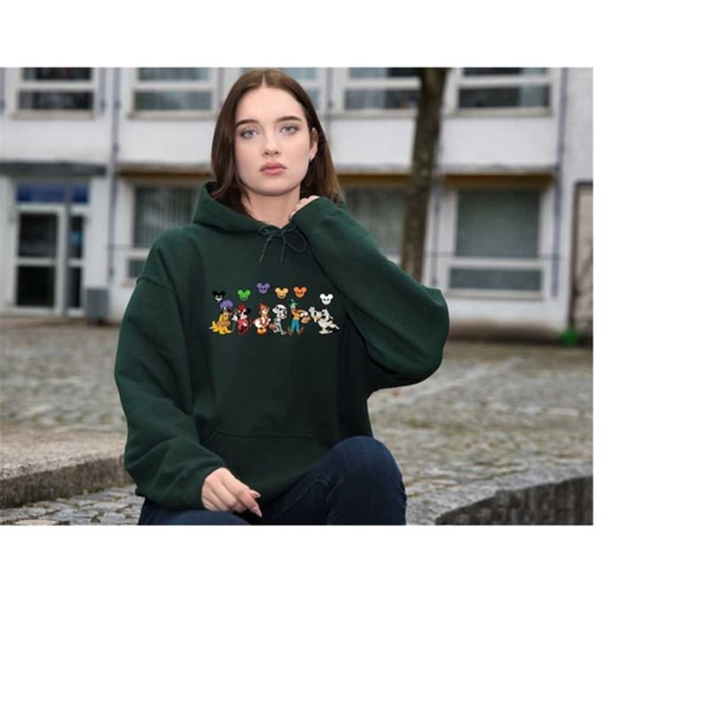 Disney Halloween Hoodie, Disney Characters Sweat, Cute Halloween Hoodie, Cute Disney Hoodie, Unisex Sweatshirt, Hoodie