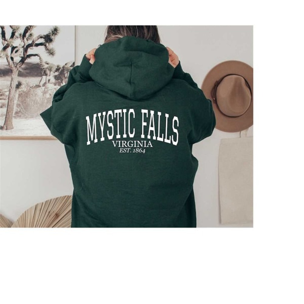 Mystic Falls Virginia Est.1864 Hoodie, Salvatore Hoodie, Stefan Hoodie, Damon Hoodie, Unisex Sweatshirt, Hoodie