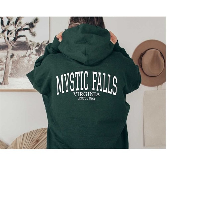 Mystic Falls Virginia Est.1864 Hoodie, Salvatore Hoodie, Stefan Hoodie, Damon Hoodie, Unisex Sweatshirt, Hoodie