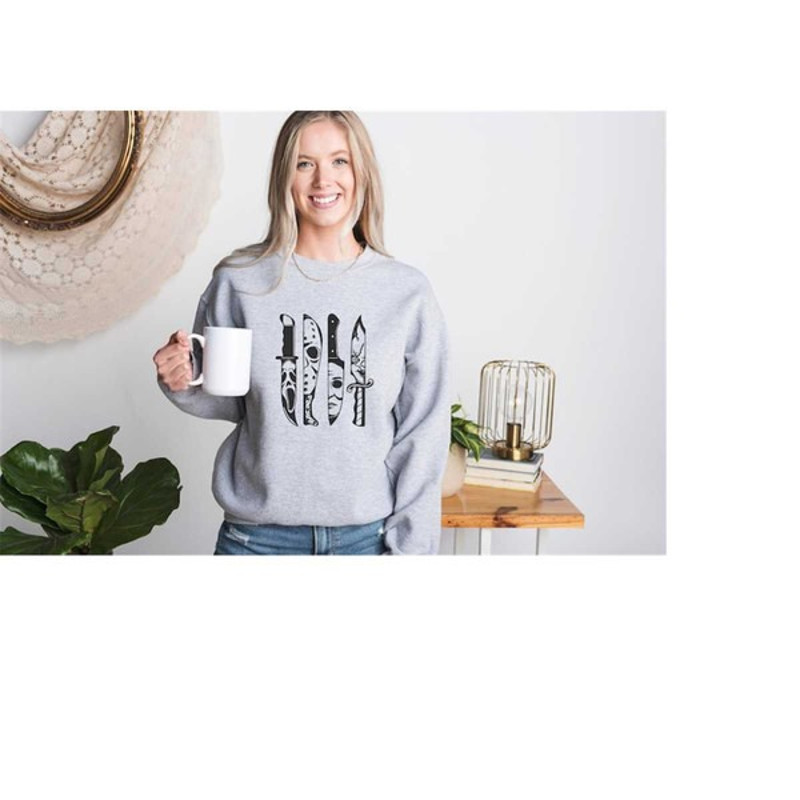 Horror Movie Killers Sweat, Halloween Killers Sweatshirt, Halloween Knives Sweater, Unisex Sweatshirt, Hoodie