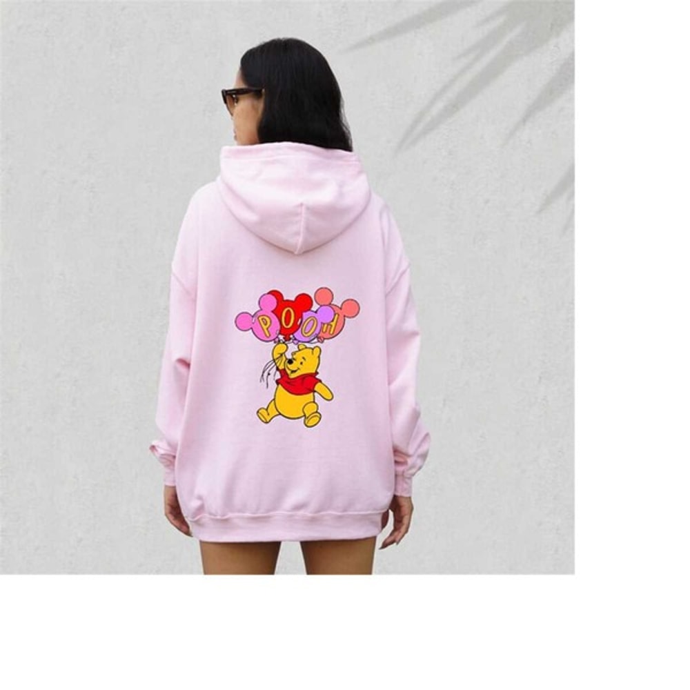 Winnie The Pooh Valentine Hoodie, Valentine's Day Hoodie, Women Valentine Hoodie, Unisex Sweatshirt, Hoodie 1