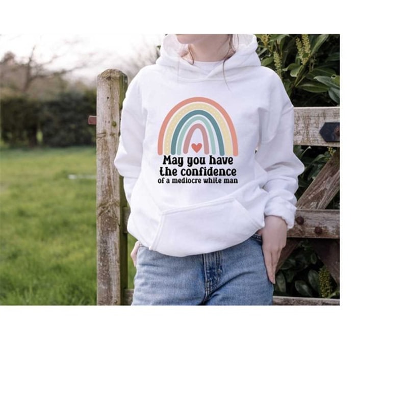 Rainbow Feminist Hoodie, Women Empowerment Hoodie, Funny Feminism Sweat, Unisex Sweatshirt, Hoodie