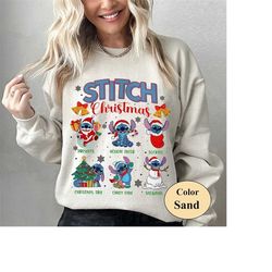 lilo and stitch christmas sweatshirt, stitch shirt, stitch christmas shirt, stitch xmas shirt, unisex sweatshirt, hoodie