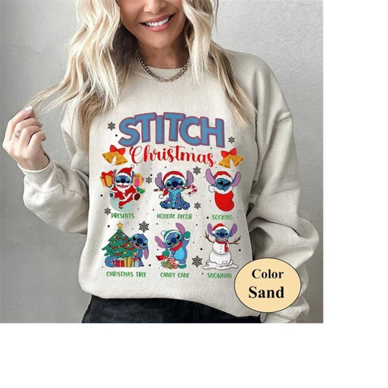 Lilo And Stitch Christmas Sweatshirt, Stitch Shirt, Stitch Christmas Shirt, Stitch Xmas Shirt, Unisex Sweatshirt, Hoodie