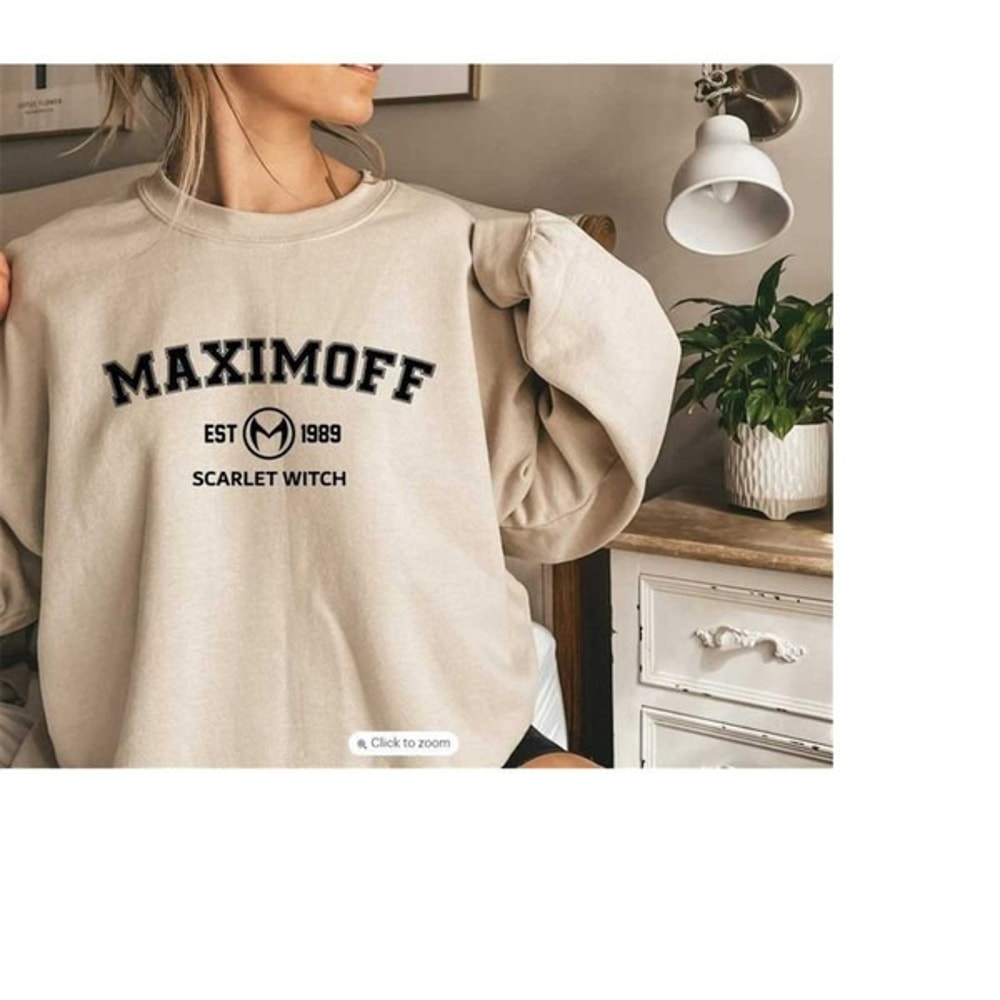 Maximoff scarlet witch sweater maximoff est 1989 sweatshirt, maximoff 1989 hoodie, Unisex Sweatshirt, Hoodie