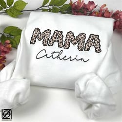 embroidered mama sweatshirt, floral mama embroidered sweatshirt, unisex sweatshirt, hoodie