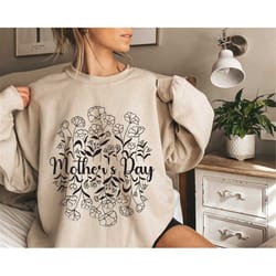 mama sweatshirt, mama crewneck wildflowers mama, unisex sweatshirt, hoodie