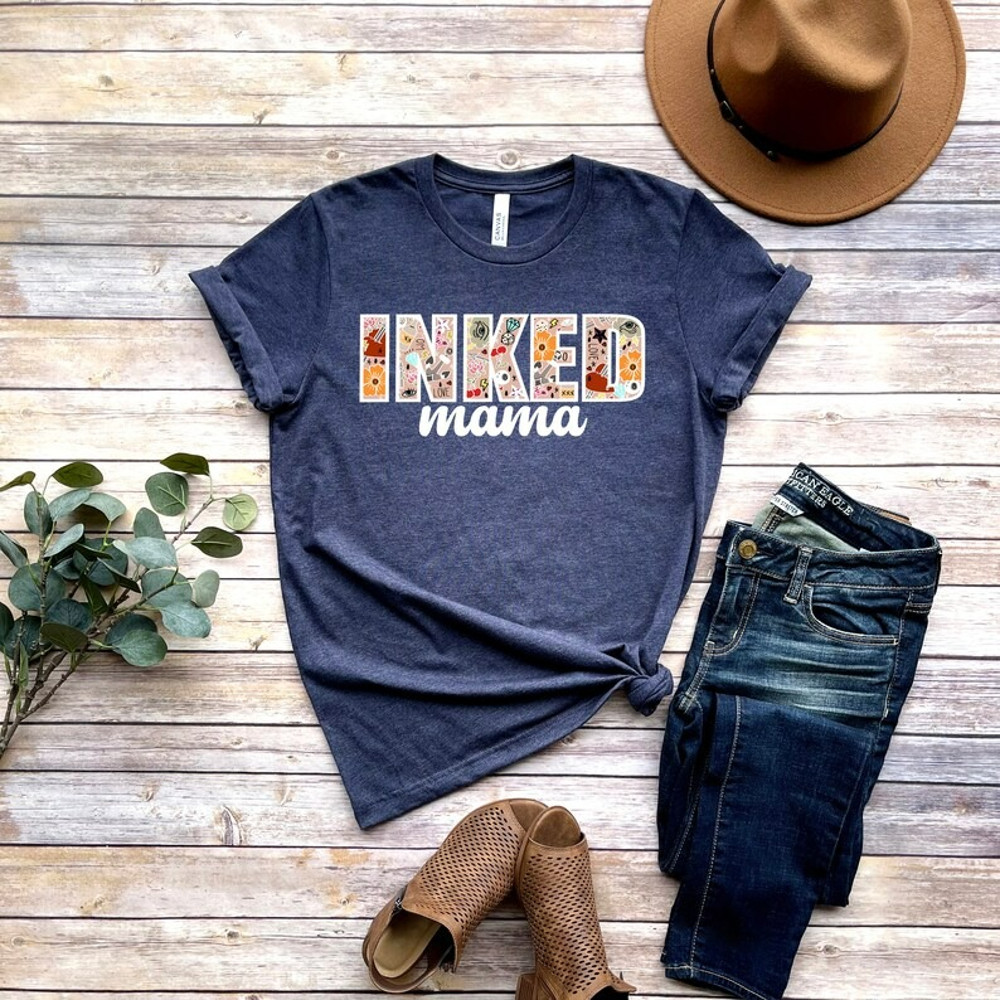 Retro Inked Mama T-Shirt, Tattoo Mom T-shirt, Vintage Mama Shirt, Mom Shirt, Unisex T-Shirt