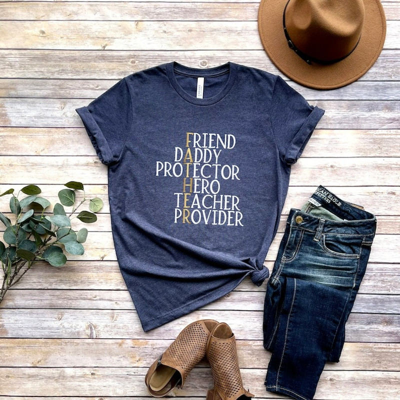 Dad Definition Shirt,Father Friend Daddy Hero Teacher Provider Shirt,New Dad Shirt, Unisex T-Shirt