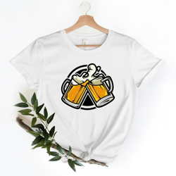 beer mugs shirt,drinking shirt, unisex t-shirt