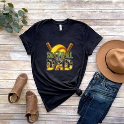 softball dad shirt, daddy gift for fathers day tee dad gift from daughter, unisex t-shirt