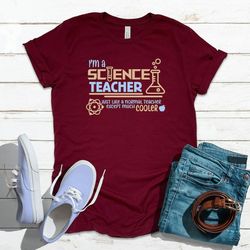 cool science teacher shirt, school teacher spirit shirt, gift for teacher, unisex t-shirt 1