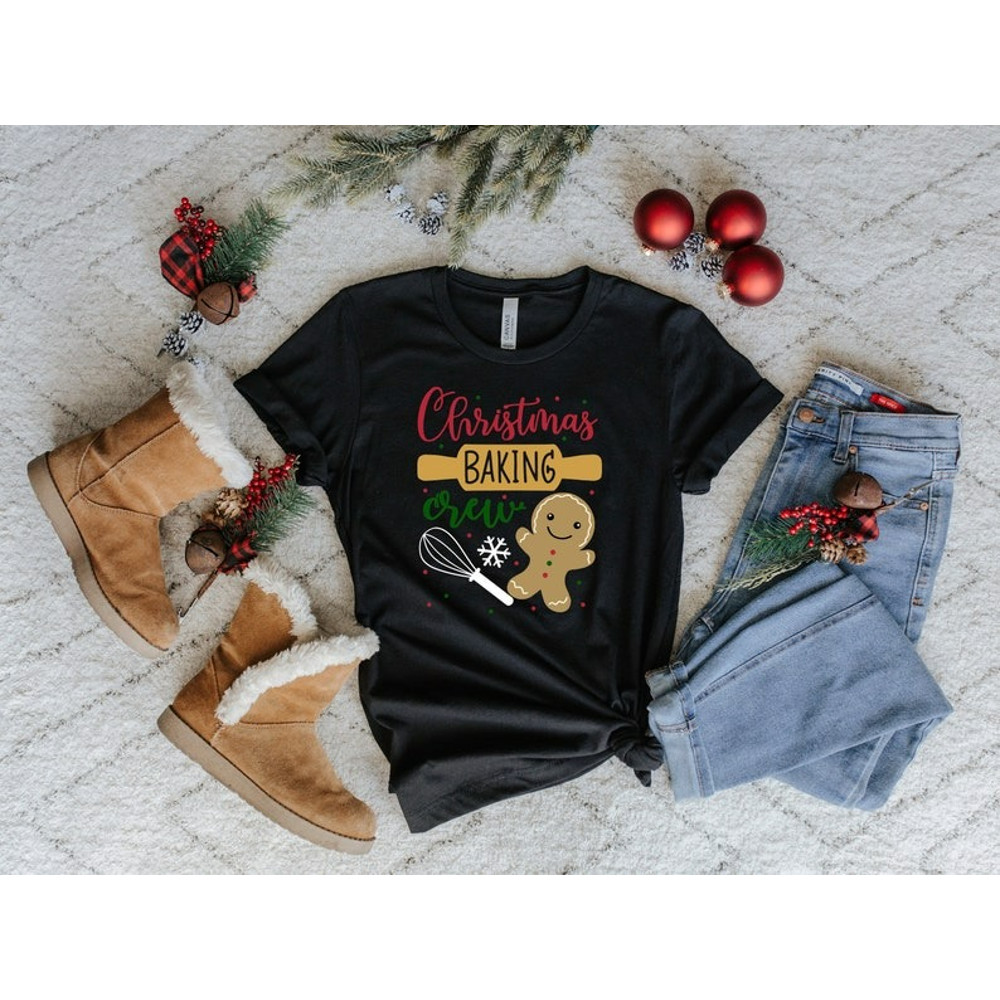 Christmas Baking Crew, Christmas Shirt, Christmas Shirts, Unisex T-Shirt