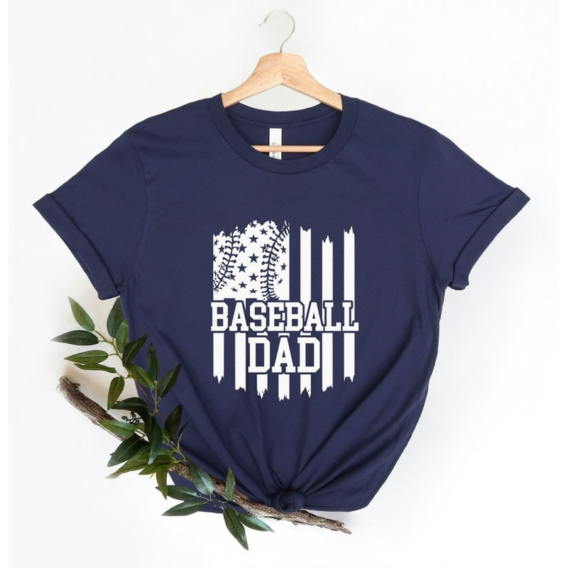 Baseball Dad Shirt, Daddy Gift For Fathers Day Tee Dad Gift from Daughter, Unisex T-Shirt