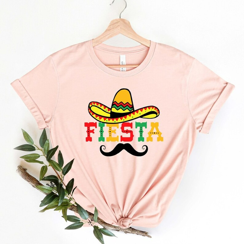 Fiesta Shirt, Mexican Maracas, Sombrero Shirt, Cinco De Mayo Shirt, Unisex T-Shirt