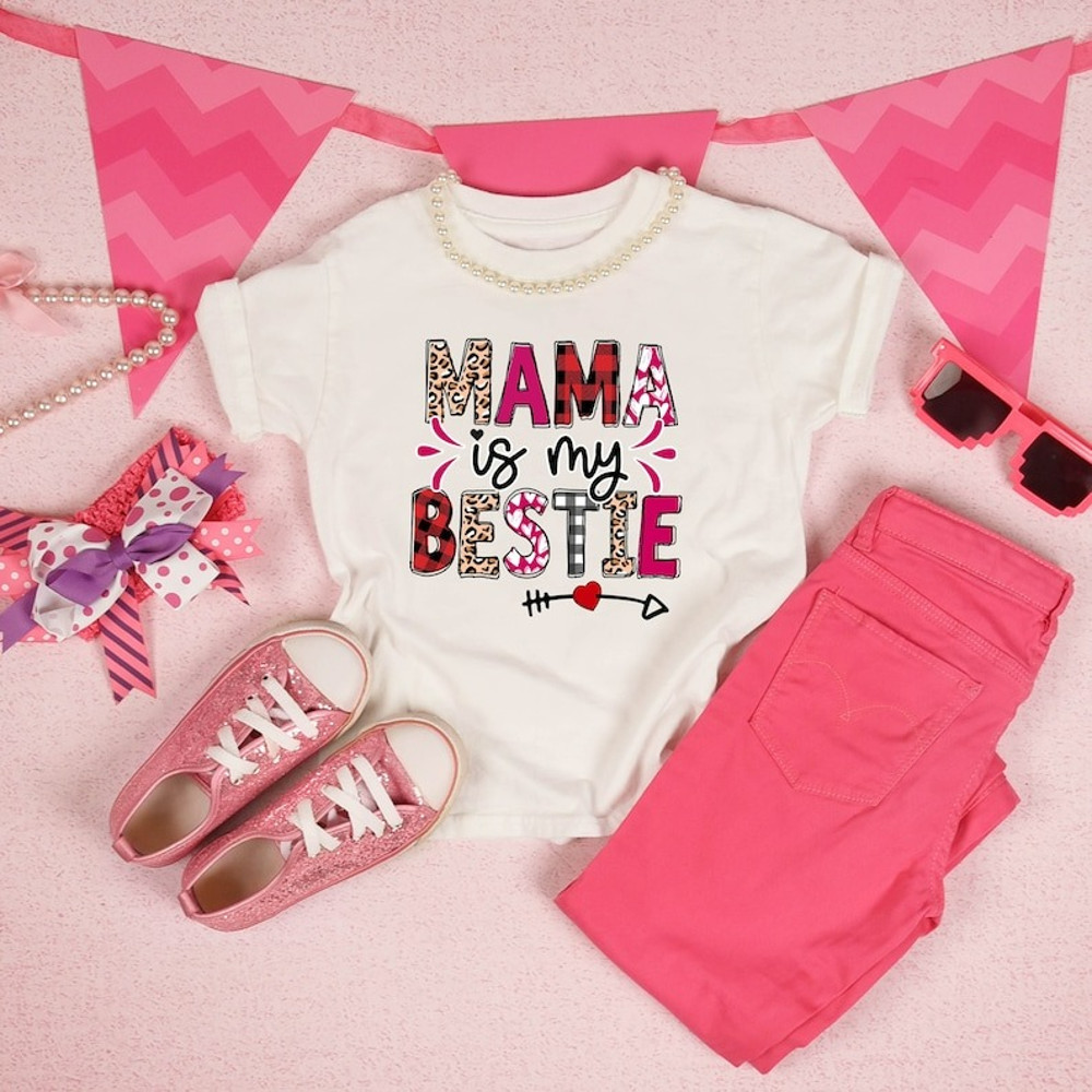 Mama Is My Bestie Shirt Mommy TShirt Mothers Day Shirt Unisex TShirt 2