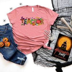 halloween teacher shirt, cute spooky teacher shirt, unisex t-shirt