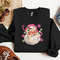 Pink Santa Hat Sweatshirt Unisex Sweatshirt Hoodie 0