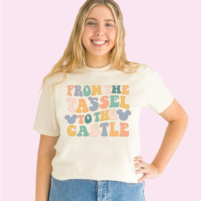 Graduation Shirt From The Tassel To The Castle Tee Class Of 2024 Shirt, Unisex T-Shirt