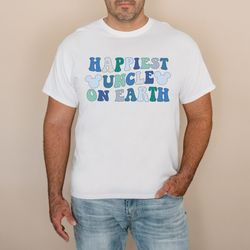 happiest uncle on earth shirt, happiest place on earth, unisex t-shirt
