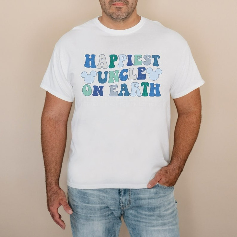 Happiest Uncle On Earth Shirt, Happiest Place On Earth, Unisex T-Shirt