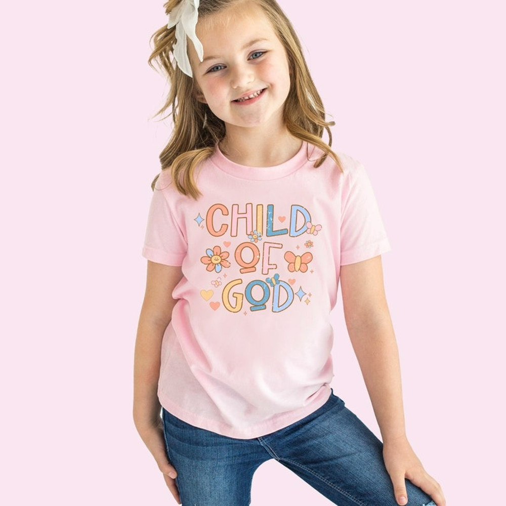Child of God Shirt Toddler Shirt Retro Religious Tee Cute Kids Shirt, Unisex T-Shirt