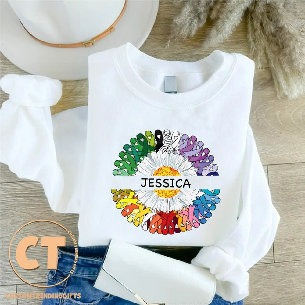 Custom Cancer Fighter Sweatshirt, Breast Cancer Gift, Cancer Patient Shirt, Unisex Sweatshirt, Hoodie