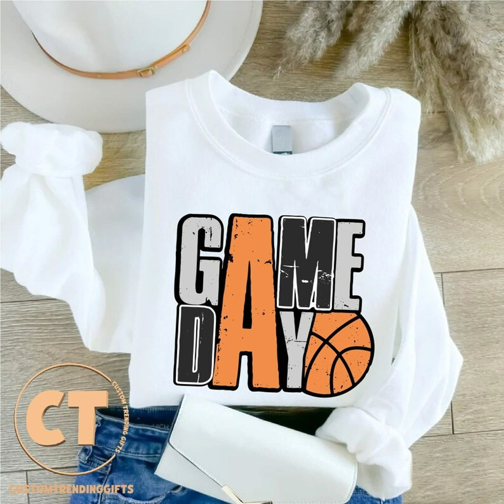 Game Day Basketball Sweatshirt, Basketball Coach Sweater, Unisex Sweatshirt, Hoodie