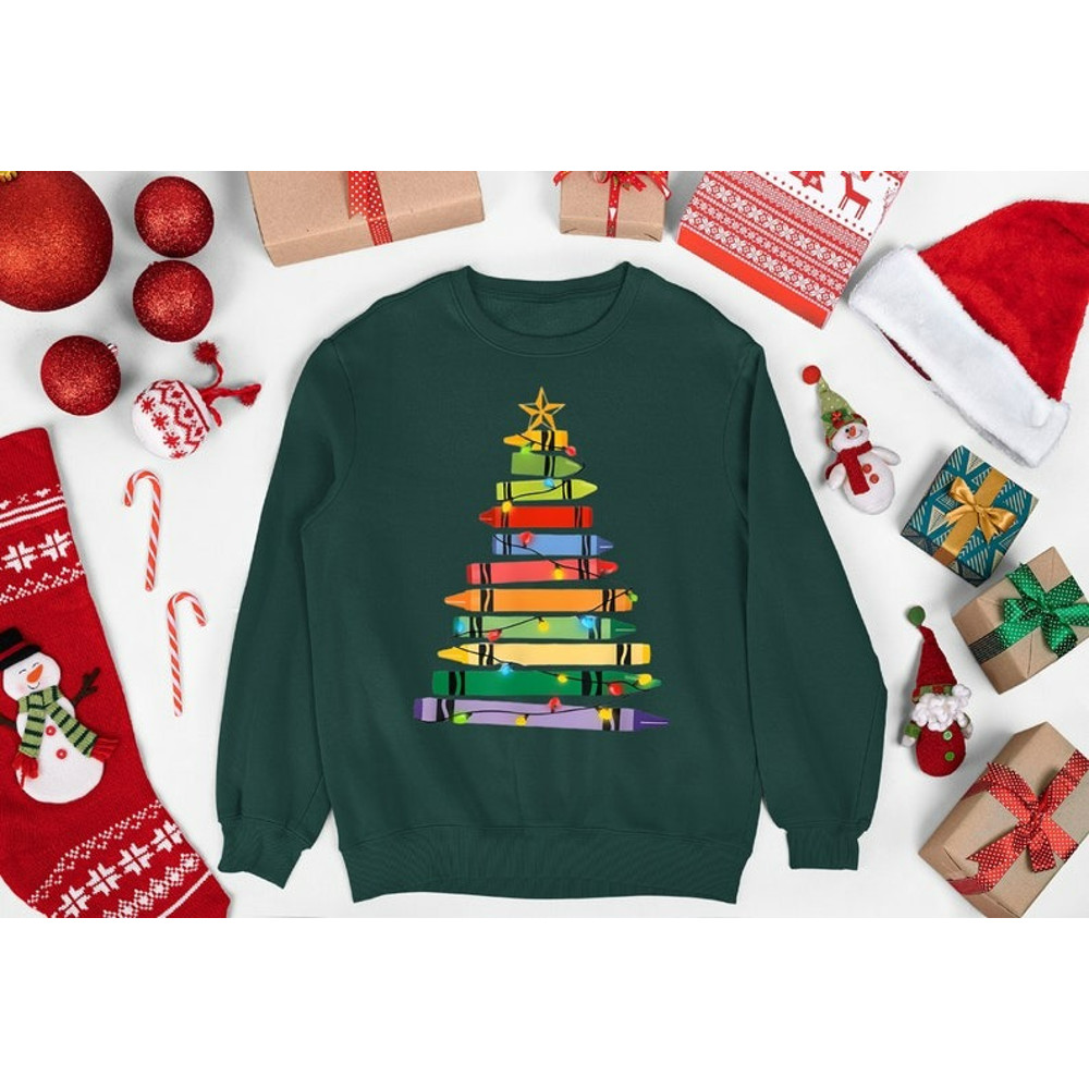 Art Teacher Christmas Sweatshirt, Teacher Gifts, Kindergarten Teacher Sweater, Unisex Sweatshirt, Hoodie