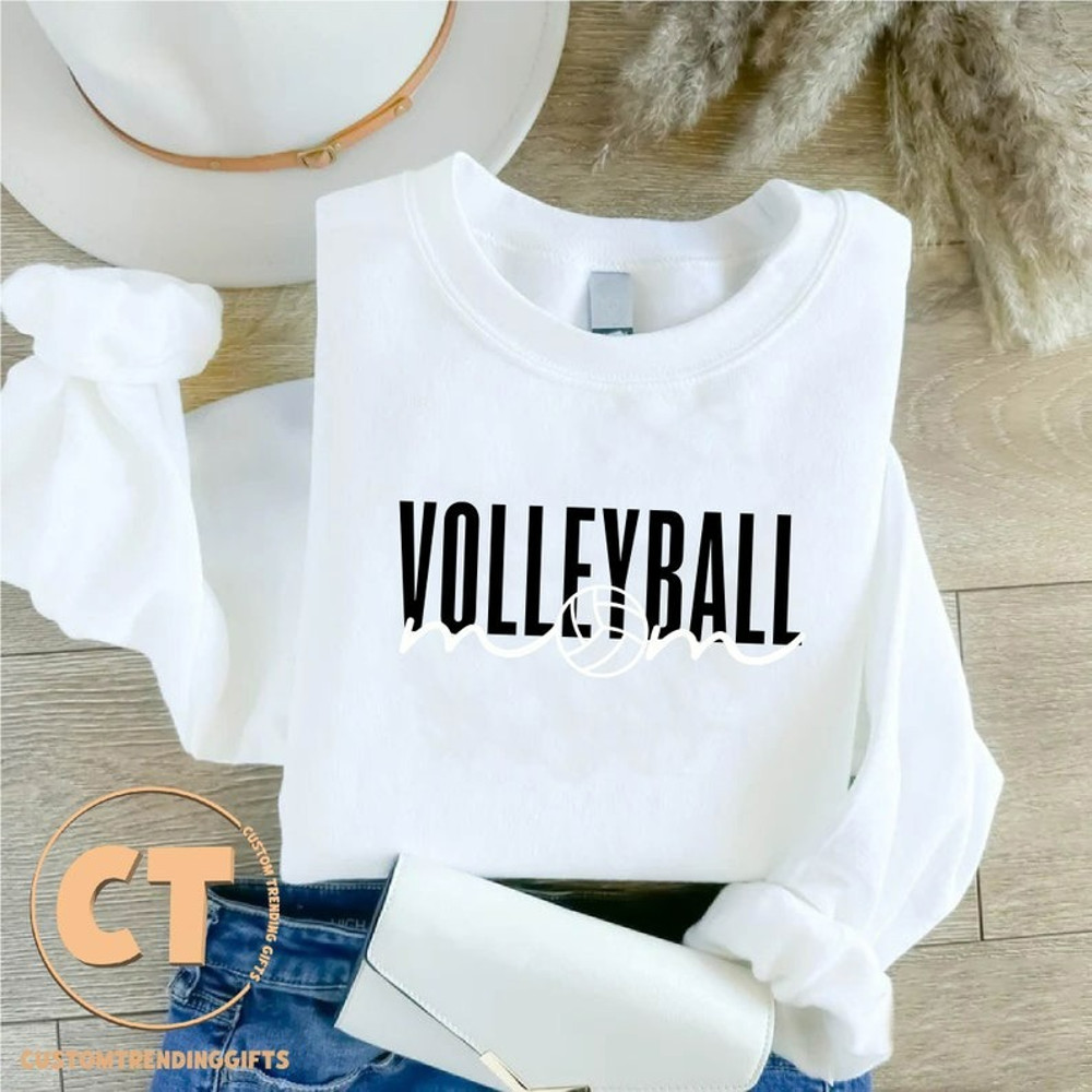 Volleyball Mom Sweatshirt, Volleyball Mama Sweater, Volleyball Mom Crewneck, Unisex Sweatshirt, Hoodie