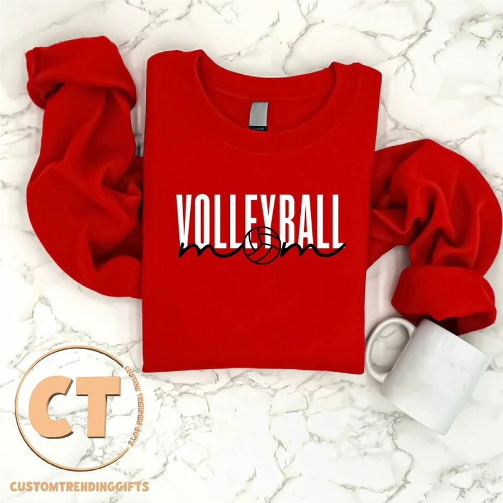 Volleyball Mom Sweatshirt, Volleyball Mama Sweater, Volleyball Mom Crewneck, Unisex Sweatshirt, Hoodie