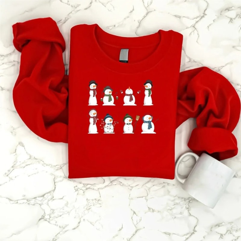 Christmas Snowman Sweatshirt, Snowmen Sweater, Snow Cute Shirt, Unisex Sweatshirt, Hoodie