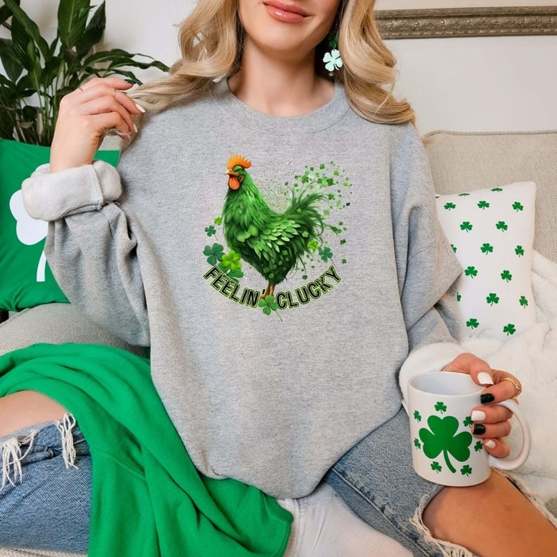 Chickens St Patricks Day Sweatshirt,St. Patricks Day Sweatshirt, Unisex Sweatshirt, Hoodie