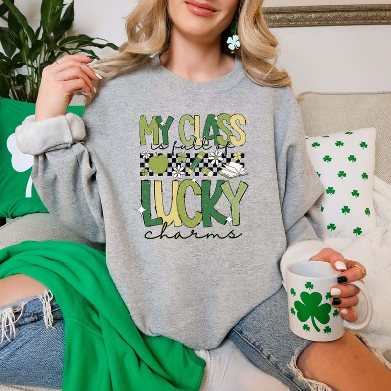 St Patrick's Day Teacher Sweatshirt, St Patrick's Day Hoodie, Unisex Sweatshirt, Hoodie