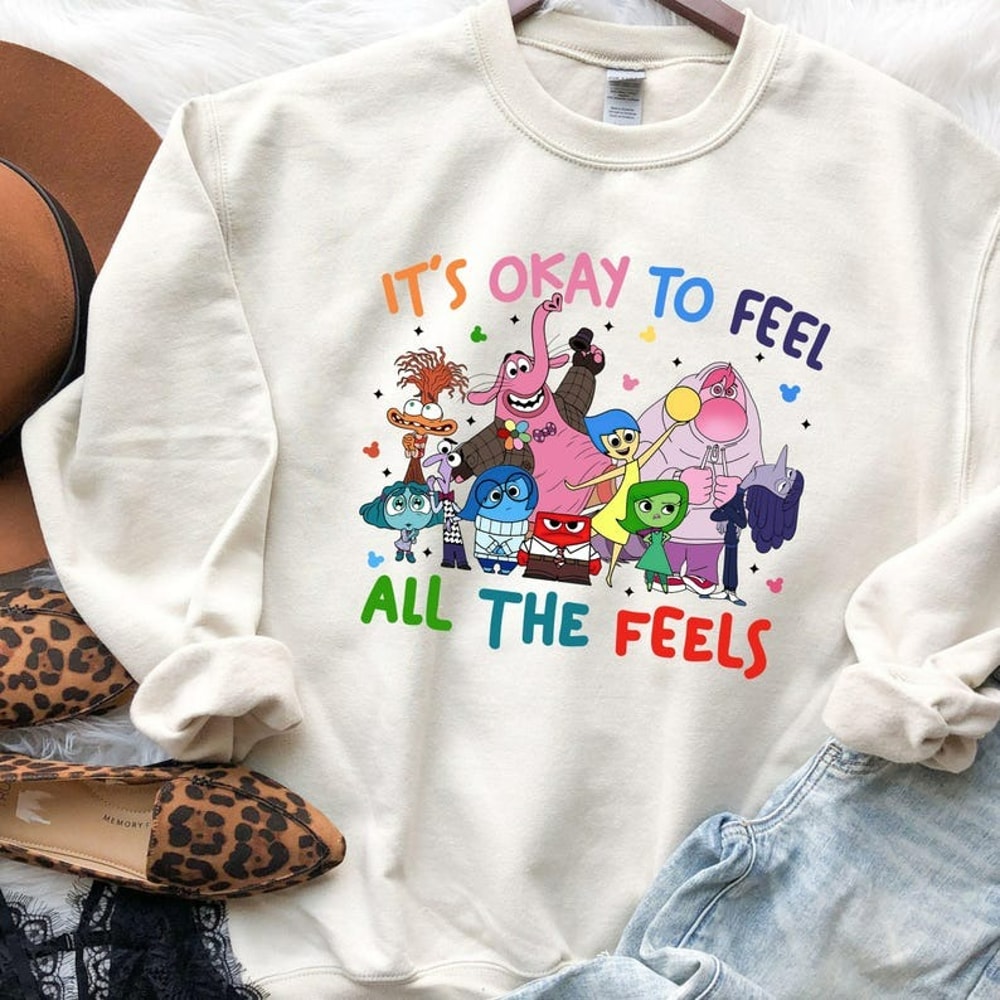 It's Okay To Feel All The Feels Sweatshirts, Inspirational Hoodies, Unisex Sweatshirt, Hoodie