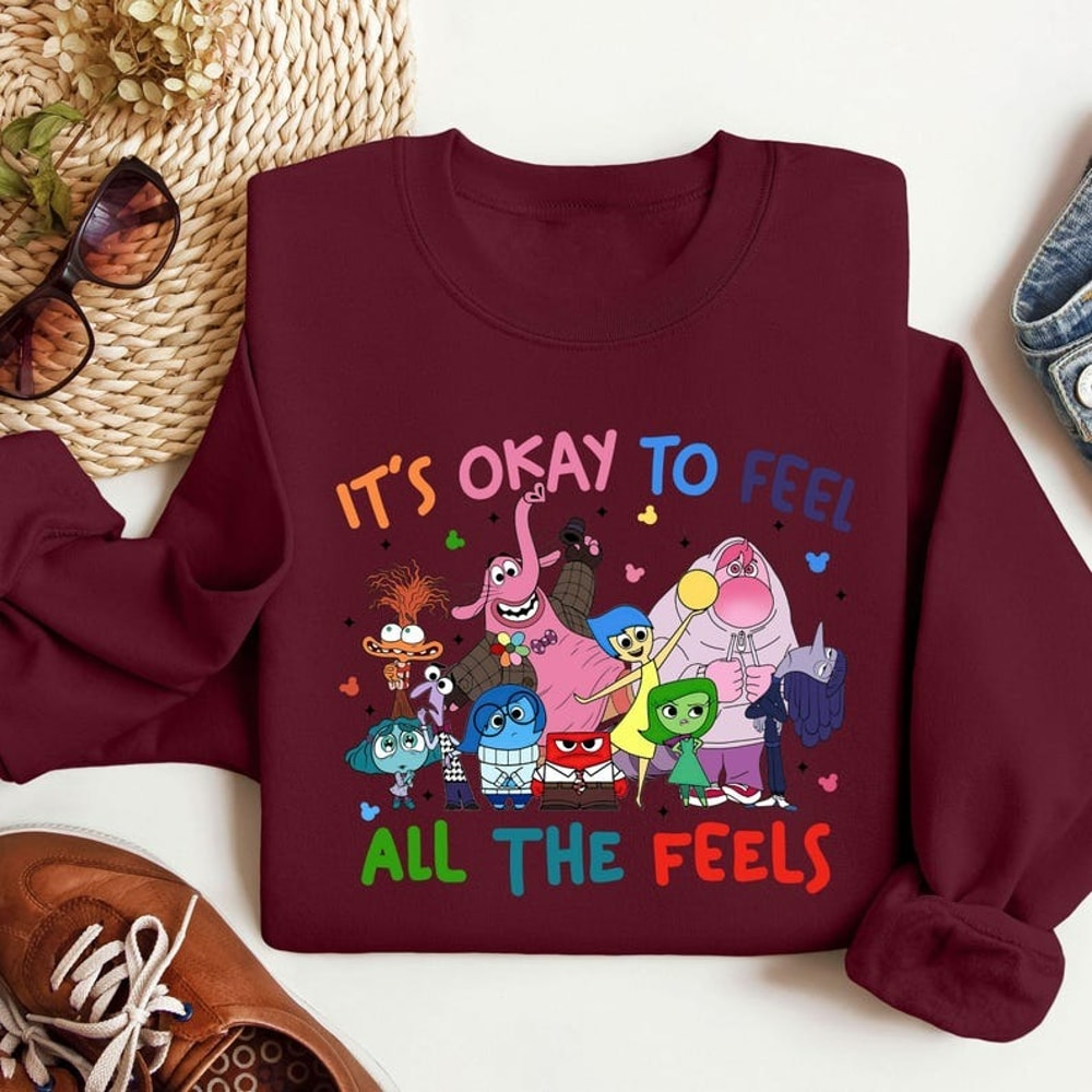 It's Okay To Feel All The Feels Sweatshirts, Inspirational Hoodies, Unisex Sweatshirt, Hoodie