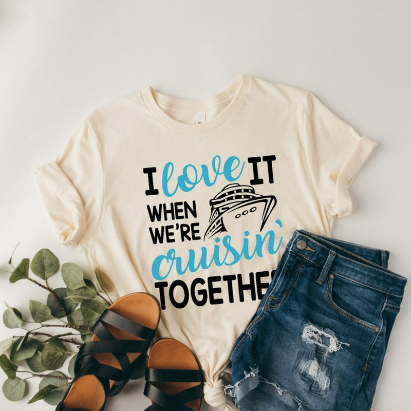 Cruising Together Shirt,cruising with a chance of drinking,cruise shirt, Unisex T-Shirt