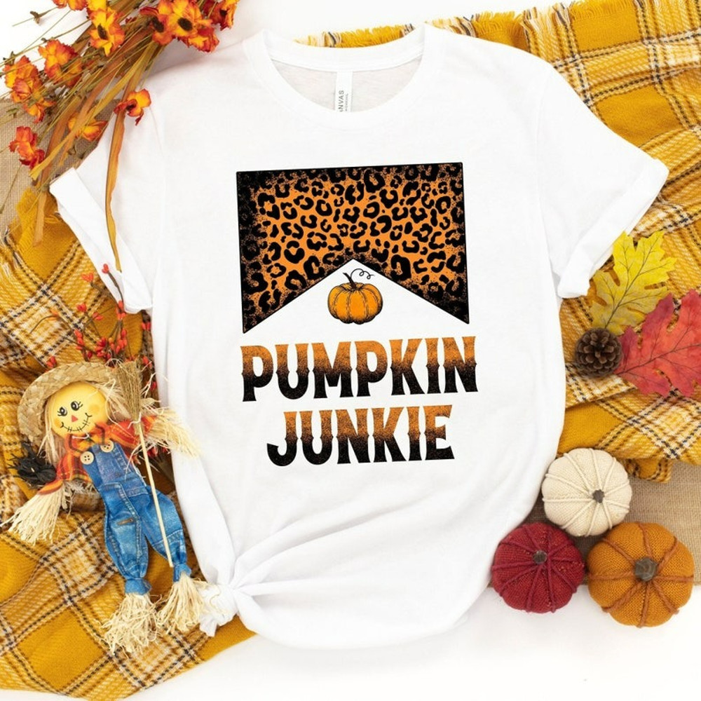 Pumpkin Junkie Shirt, Happy Thanksgiving Shirt, Thanksgiving Shirt, Unisex T-Shirt