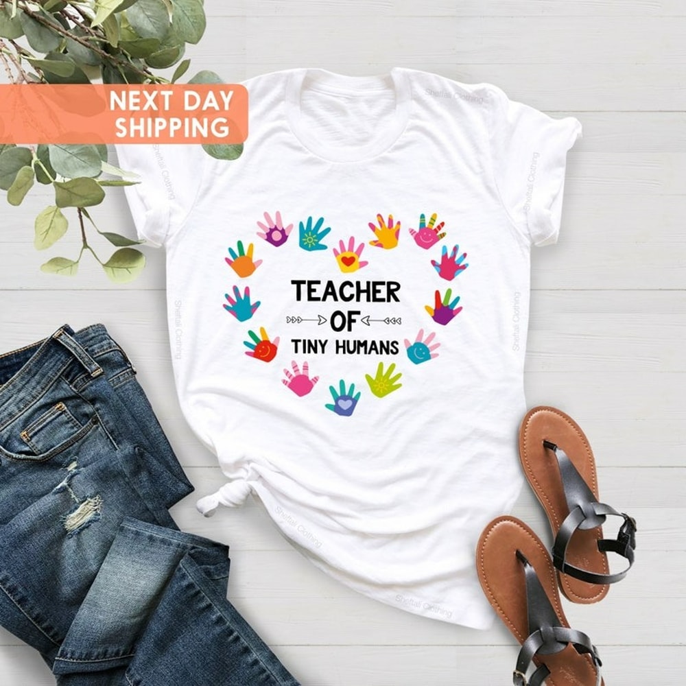Tiny Human Tamer, Teacher Shirt, Teacher Gifts, Preschool Teacher Gift, Unisex T-Shirt