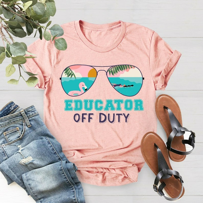 Custom Teacher Off Duty Shirt, Kindergarten Teacher Off Duty, First Grade Off Duty Shirt, Unisex T-Shirt
