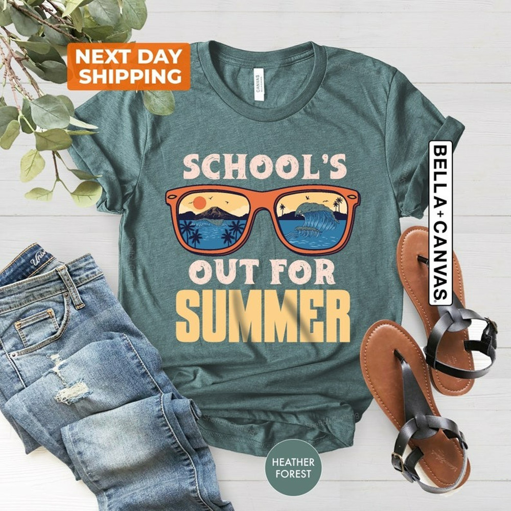 School's Out For Summer Shirt, Out School Shirt, Teacher Gift Shirt, Unisex T-Shirt