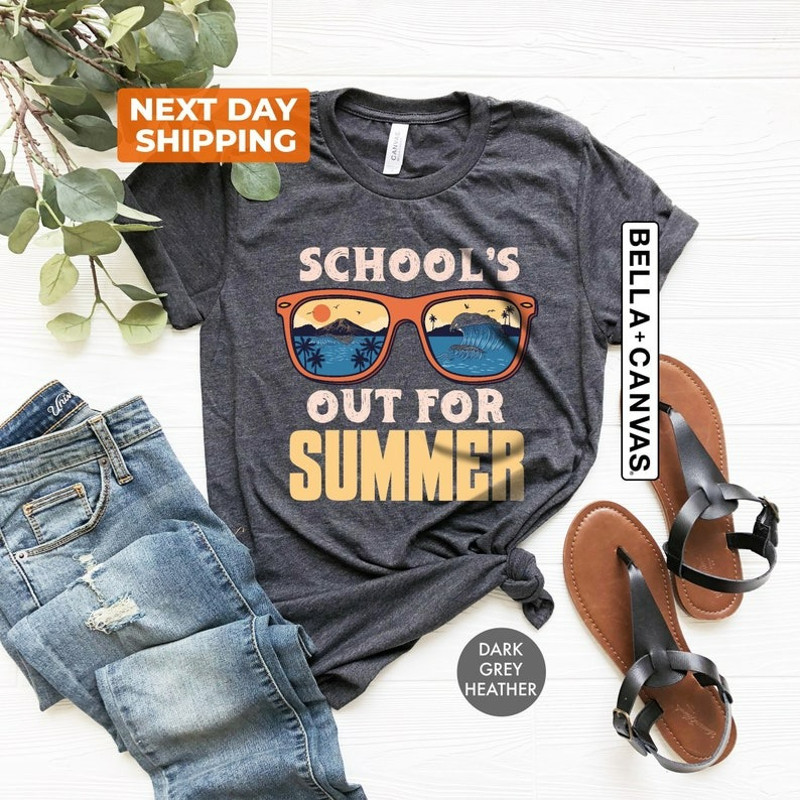 School's Out For Summer Shirt, Out School Shirt, Teacher Gift Shirt, Unisex T-Shirt