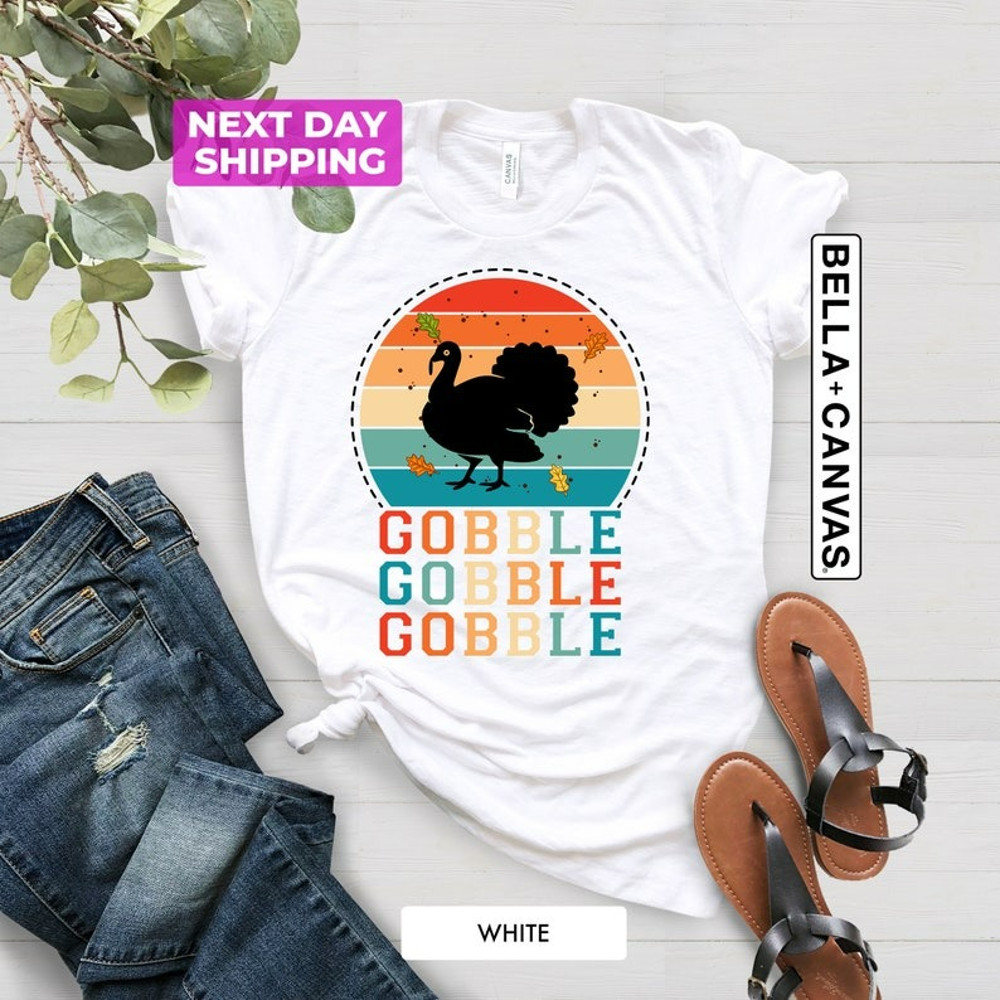 Gobble Gobble Thanksgiving Shirt, Funny Thanksgiving, Unisex T-Shirt
