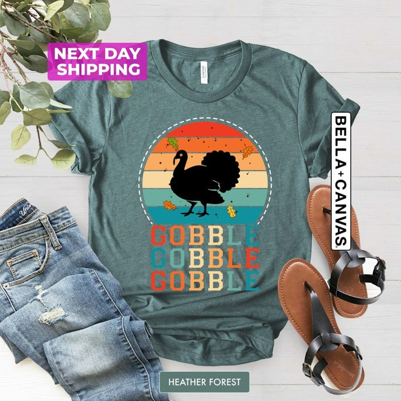 Gobble Gobble Thanksgiving Shirt, Funny Thanksgiving, Unisex T-Shirt
