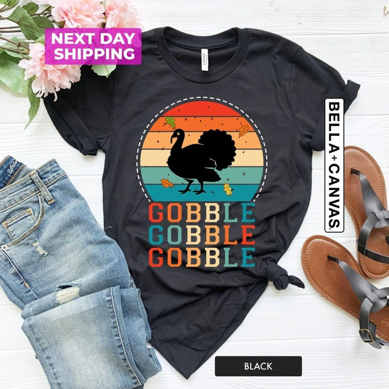 Gobble Gobble Thanksgiving Shirt, Funny Thanksgiving, Unisex T-Shirt